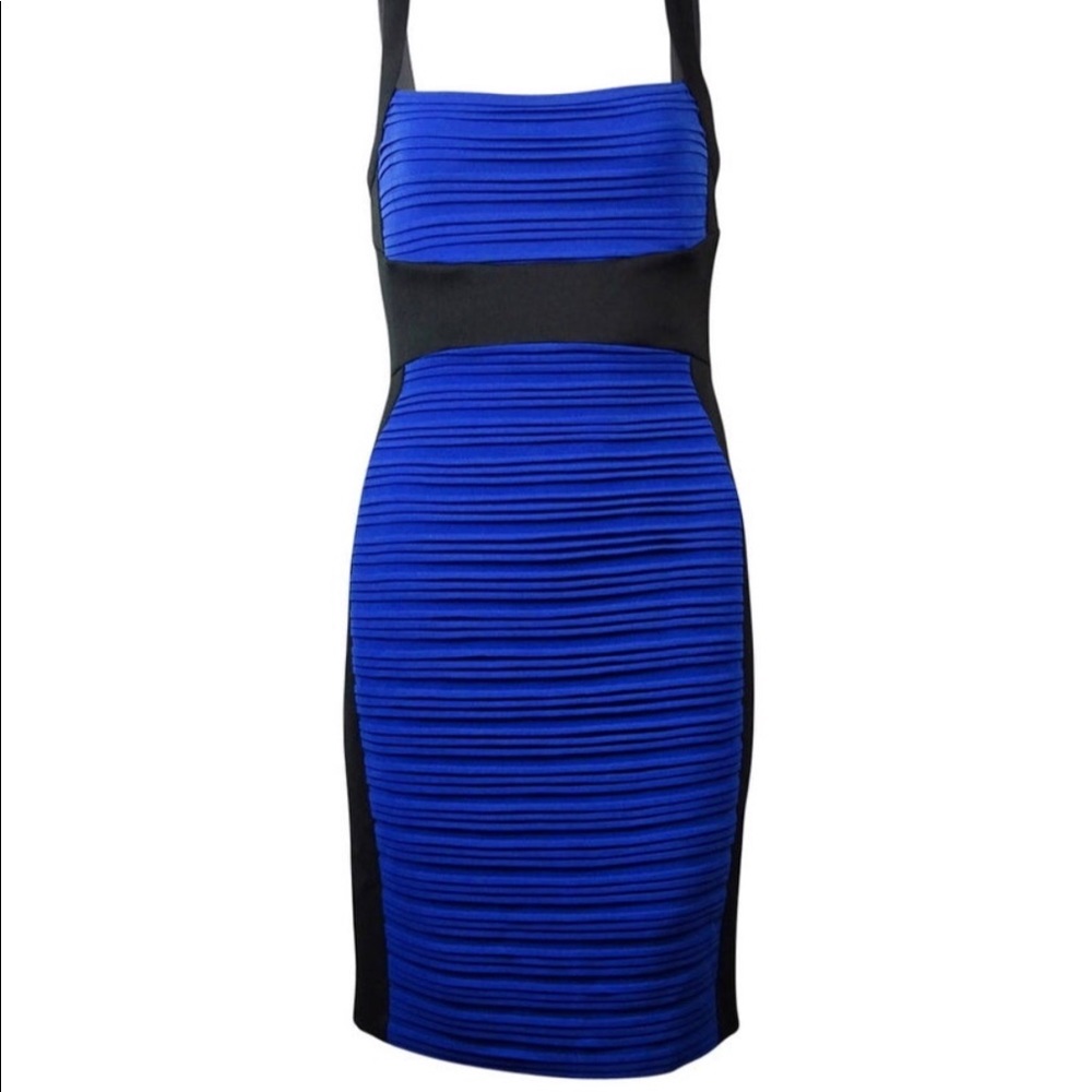 Royal Blue BodyCon Wiggle Cocktail Date Dress